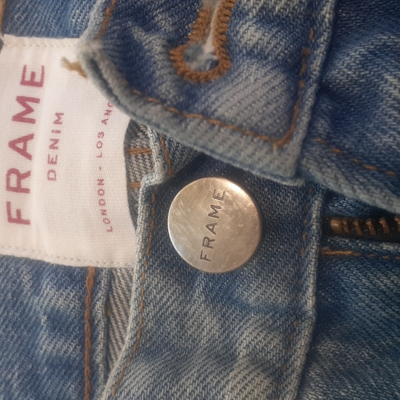 Frame Denim Le High Straight Jeans Pants Blue Ladies size 26 Slacks - Picture 4 of 14